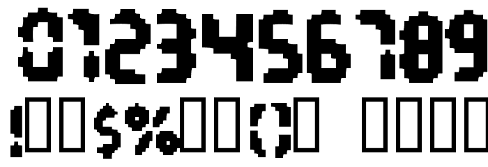 Interstellar Harddrive Font OTHER CHARS