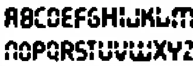 Interstellar Harddrive フォント 大文字