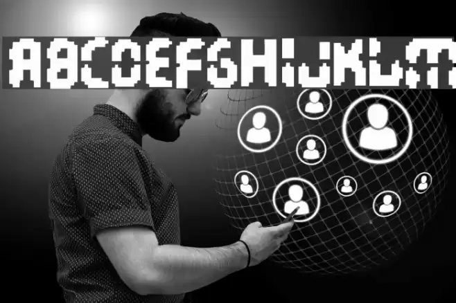 Interstellar Harddrive Font examples