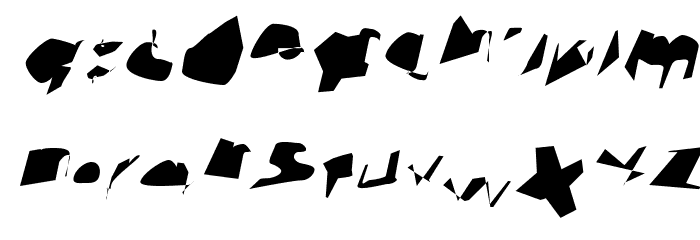 Interstorm Oblique Font LOWERCASE
