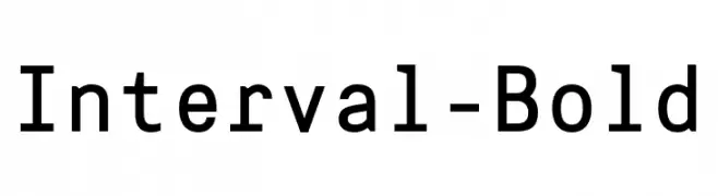 Interval-Bold  Frei Schriftart Herunterladen