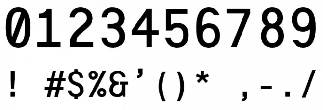 Interval-Bold Font OTHER CHARS