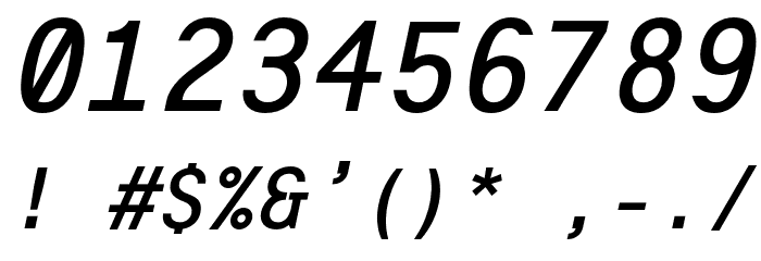 Interval-BoldSlanted Font OTHER CHARS