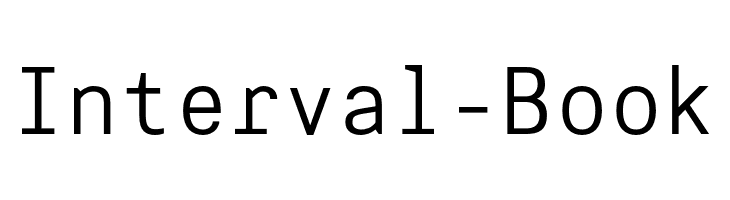 Interval-Book  font caratteri gratis