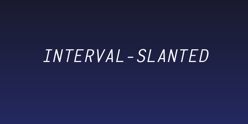 Interval-slanted Social Header