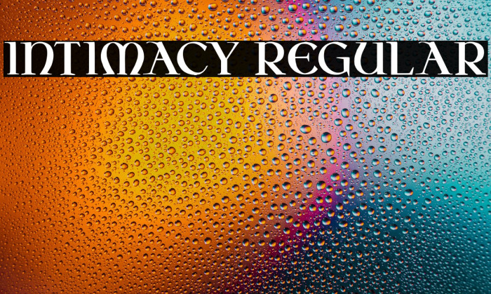 Intimacy Regular Example 2