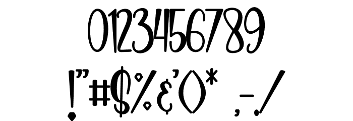 Intimatte Font OTHER CHARS