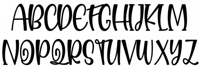 Intimatte Schriftart Groß