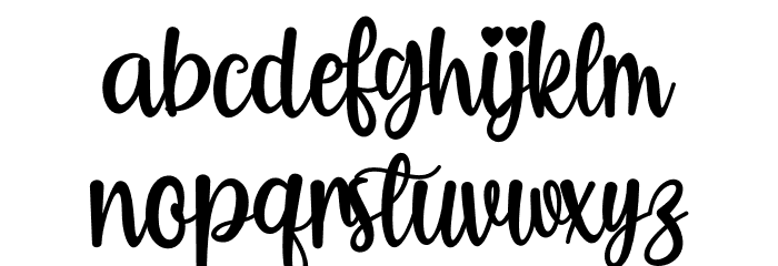 Intimatte Font LOWERCASE