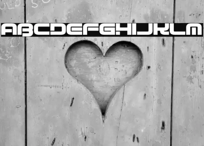 Into Deep Straight Font examples