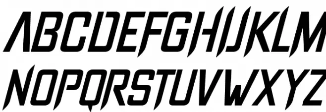 Into The Void Italic Schriftart Groß