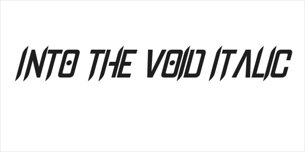 Into The Void Italic Logo