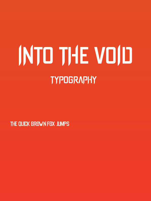 Into The Void Poster