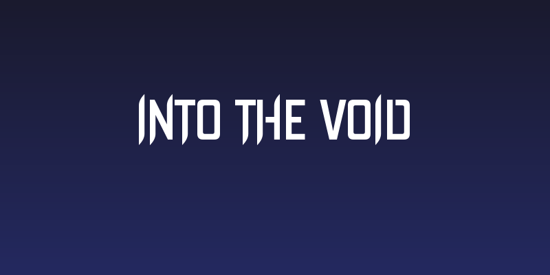 Into The Void Social Header