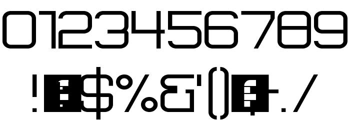 Into the Future Regular Font OTHER CHARS