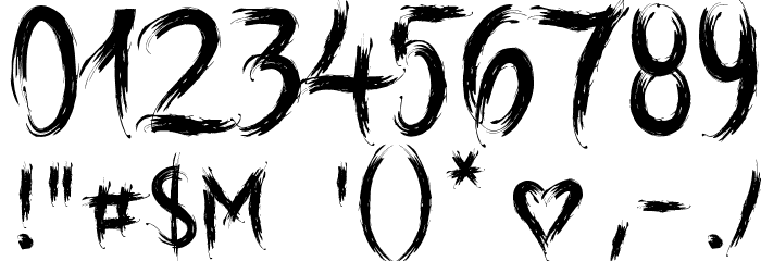 Into the Wild Demo Version Font OTHER CHARS