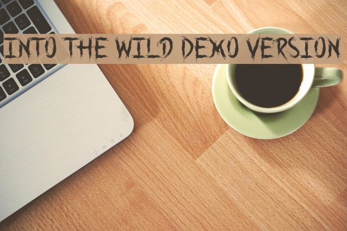 Into the Wild Demo Version Font examples