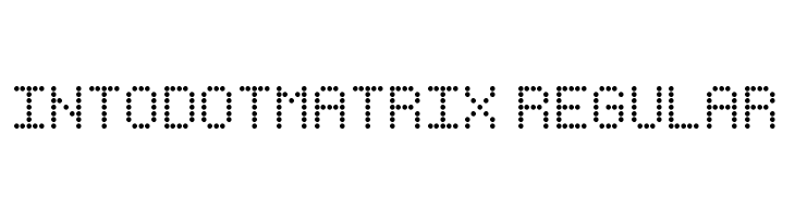 IntoDotMatrix Regular  Fuentes Gratis Descargar