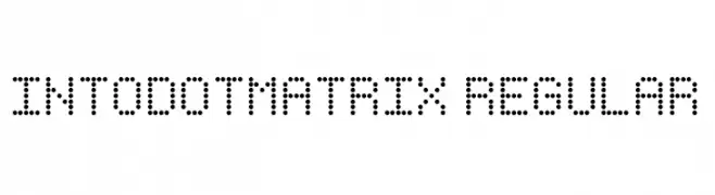 IntoDotMatrix Regular  Descarca Fonturi Gratis