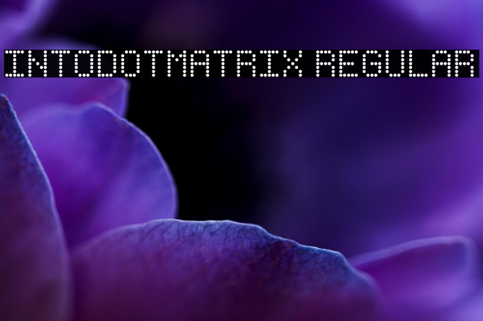 IntoDotMatrix Regular Example 1