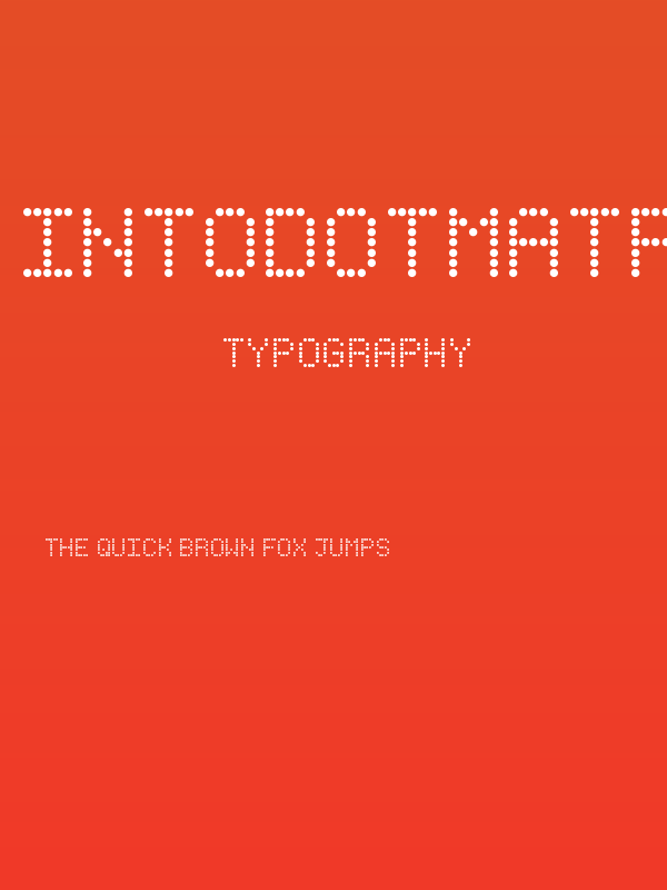 IntoDotMatrix Regular Poster