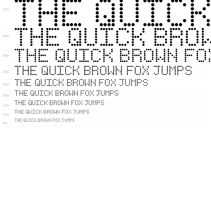 IntoDotMatrix Regular Waterfall