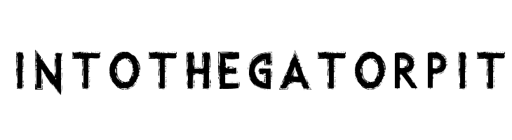 IntotheGatorPit  Frei Schriftart Herunterladen