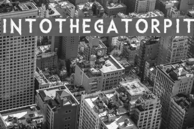 IntotheGatorPit Font examples