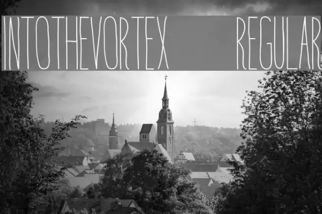 IntotheVortex-Regular Font examples