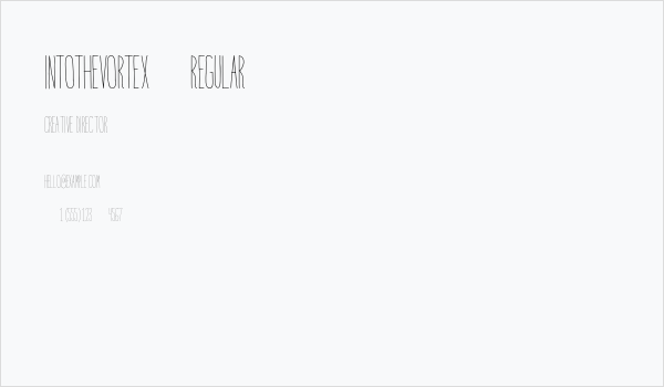 IntotheVortex-Regular Business Card