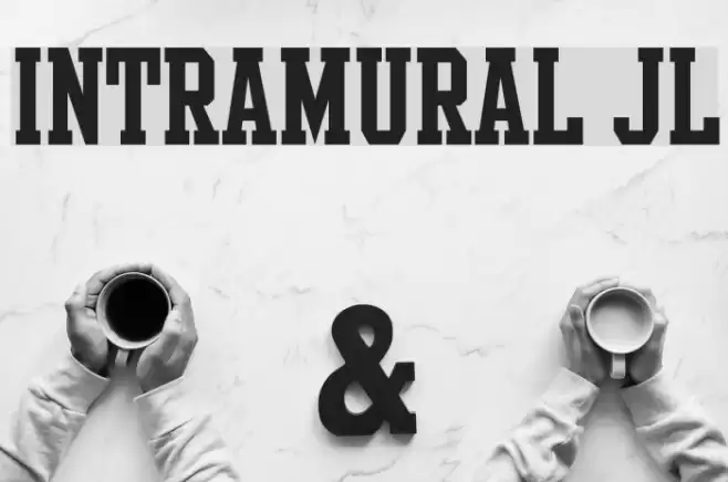 Intramural JL Schriftart examples