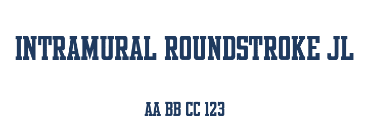 Intramural Roundstroke JL Font Preview