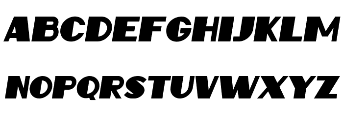 Intransitive Italic Font LOWERCASE