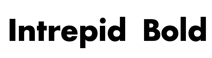Intrepid Bold Font