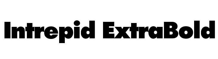 Intrepid ExtraBold Font