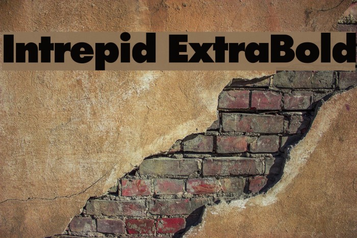 Intrepid ExtraBold Font examples