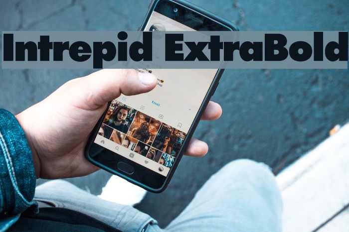 Intrepid ExtraBold Font examples