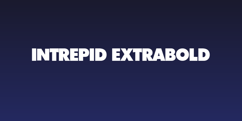 Intrepid ExtraBold Social Header