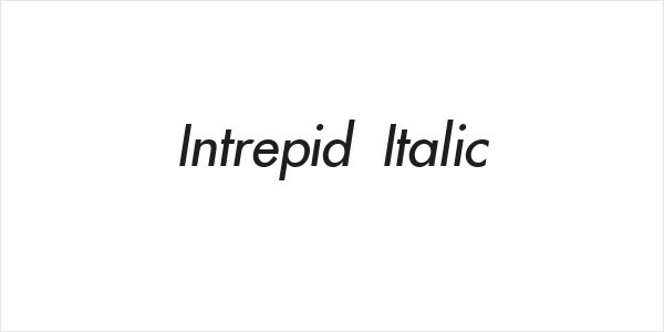 Intrepid Italic Logo