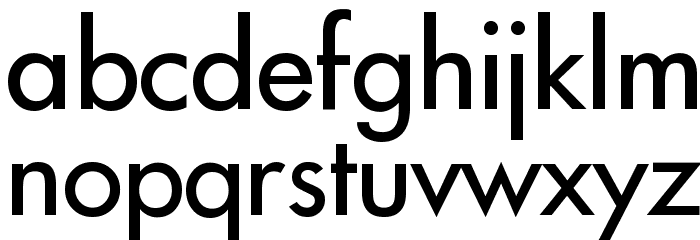 Intrepid Regular Font LOWERCASE