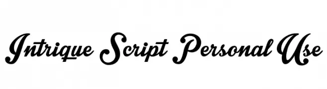 Intrique Script Personal Use  Fuentes Gratis Descargar
