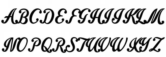 Intrique Script Personal Use Schriftart Groß