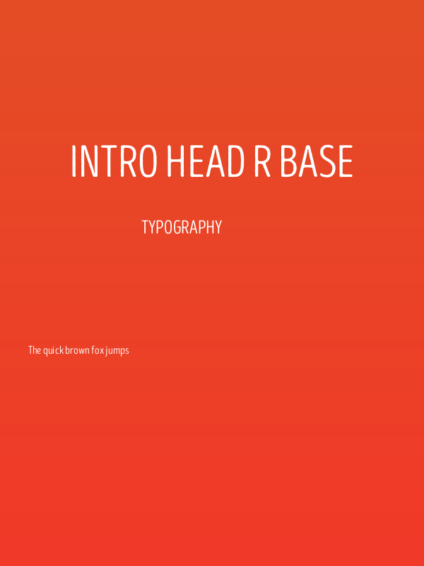 Intro Head R Base Poster