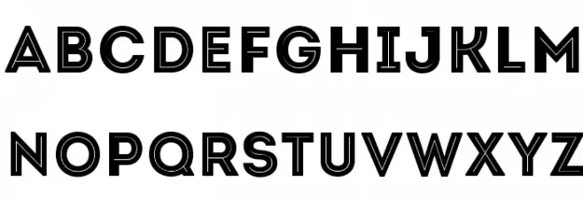 Intro-Inline Font Litere mici