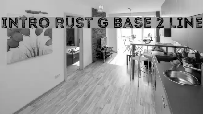 Intro Rust G Base 2 Line Font examples