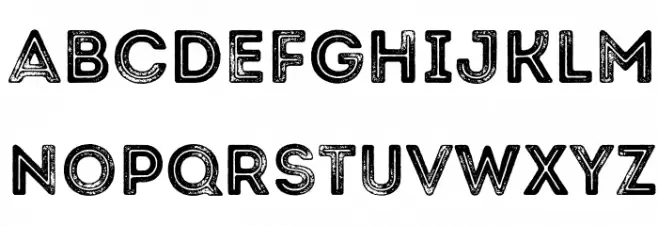 Intro Rust G Base 2 Line Font Litere mici