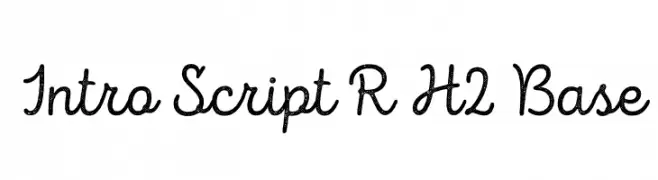 Intro Script R H2 Base  नि: शुल्क फ़ॉन्ट्स डाउनलोड