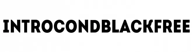 IntroCondBlackFree  لخطوط تنزيل