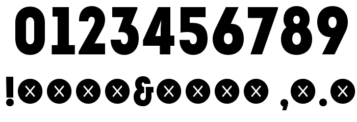 IntroCondBlackFree Font OTHER CHARS