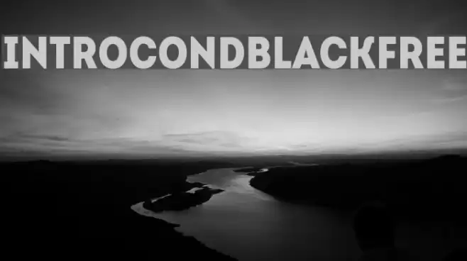 IntroCondBlackFree Font examples